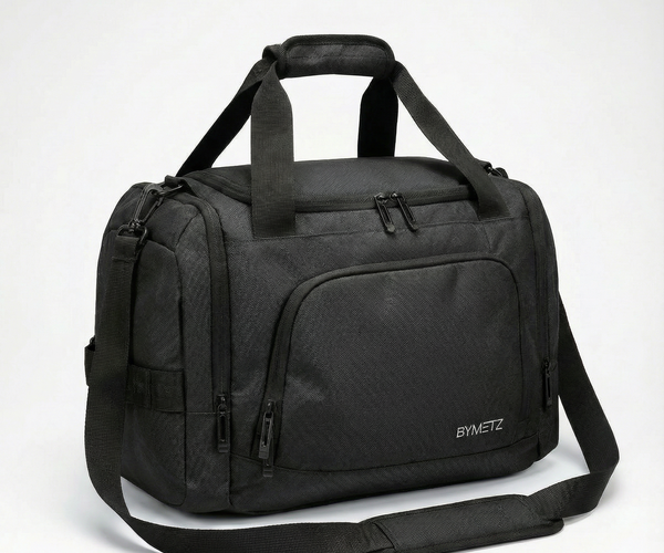 Category-reference soft cabin bag. Interim visual — not a finished SizerSafe brand photograph.